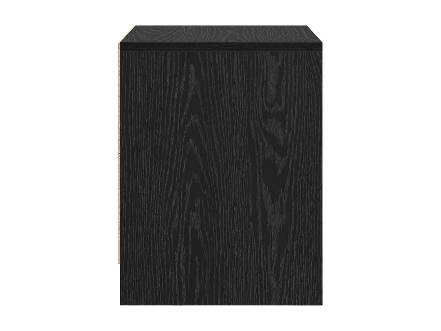 Nachttisch-Beistelltisch Schwarz Eichen-Optik 45 x 34 x 44,5 cm Holzwerkstoff SHL98845