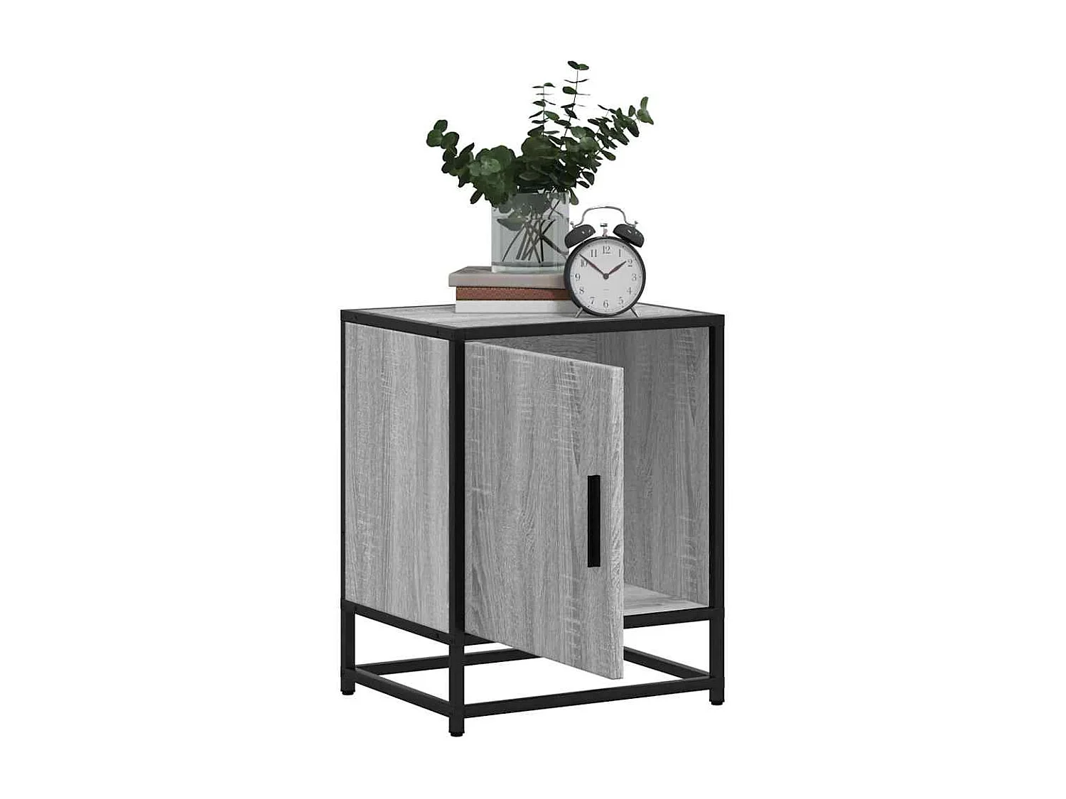 Mesitas de noche | Mesilla de noche 2 uds madera ingeniería gris sonoma 40x31x50 cm