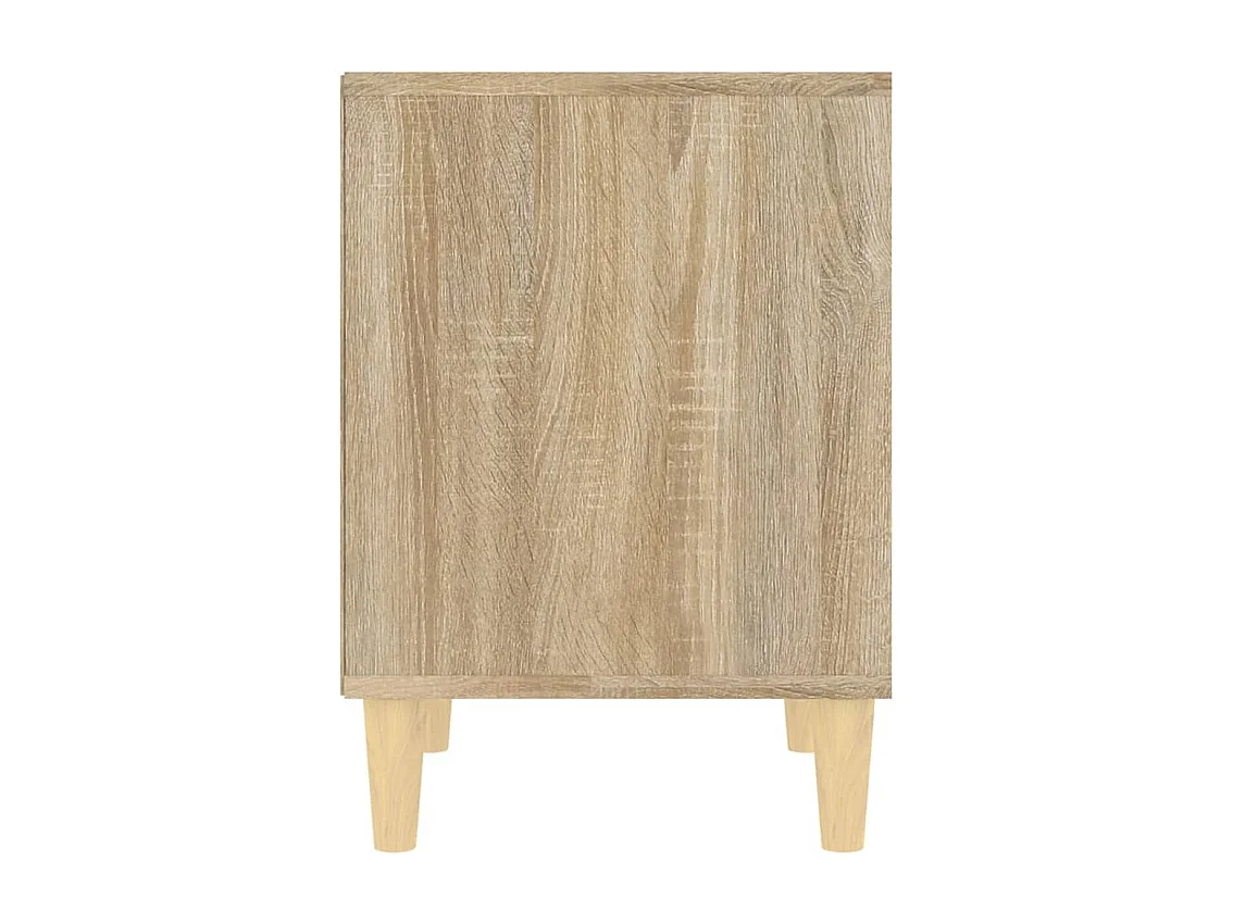 Tables de chevet lot de 2 avec compartiments ouverts Chêne sonoma 40x35x50 cm