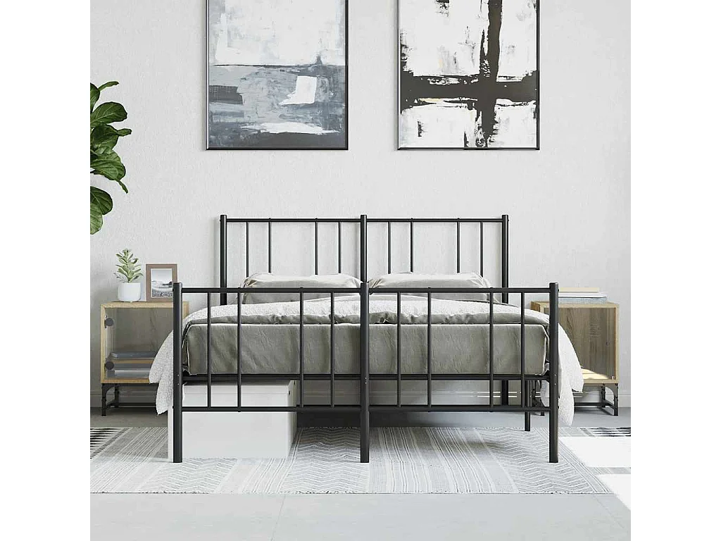 Mesitas de noche | Mesilla de noche con puertas vidrio 2 uds roble Sonoma 35x37x50 cm