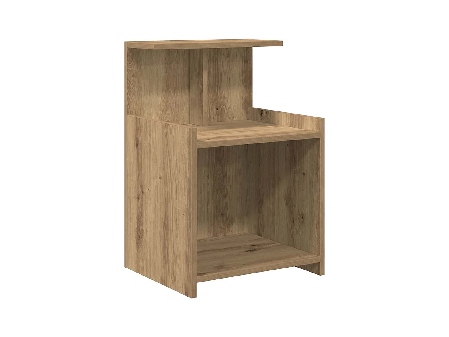 Mesa de Cabeceira Moderna 2 Peças carvalho artisiano 40x35x60 cm