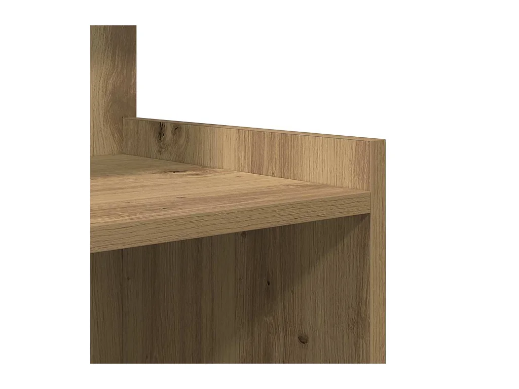 Mesita de Noche | Mesa auxiliar | Armario de Noche 2 uds. Roble artisan 40x35x60 cm