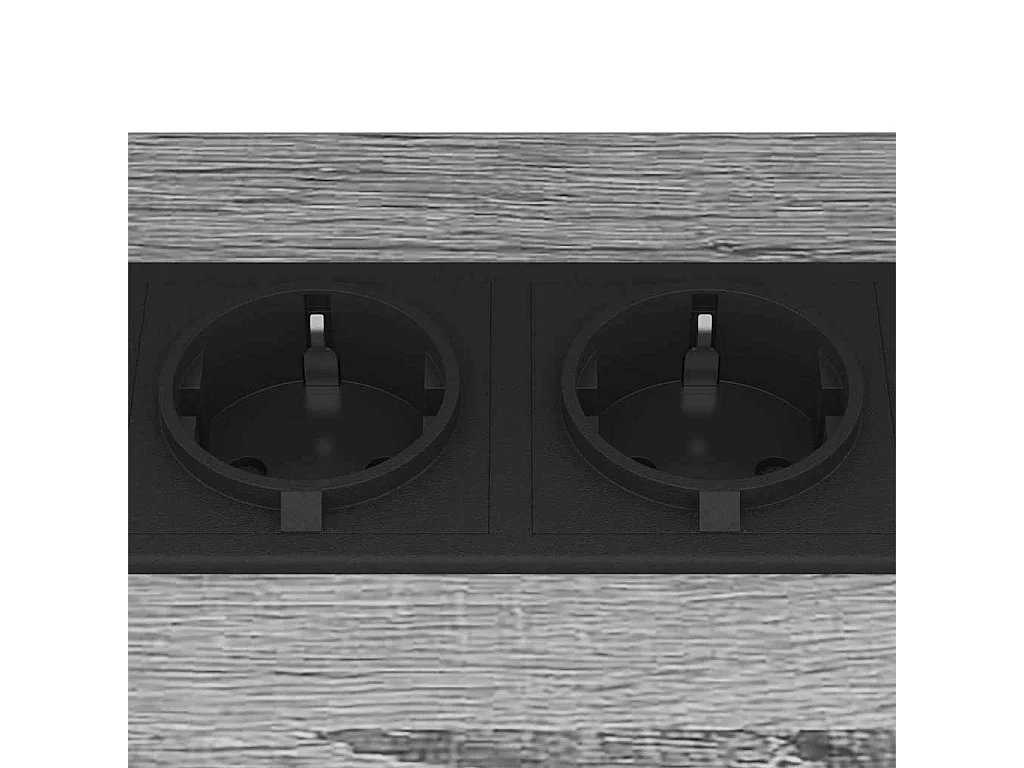 Nachtkastje Set van 2 | Bijzettafel | Opbergkastje Grijs Sonoma 38x30x48 cm Bewerkt hout SHL8794