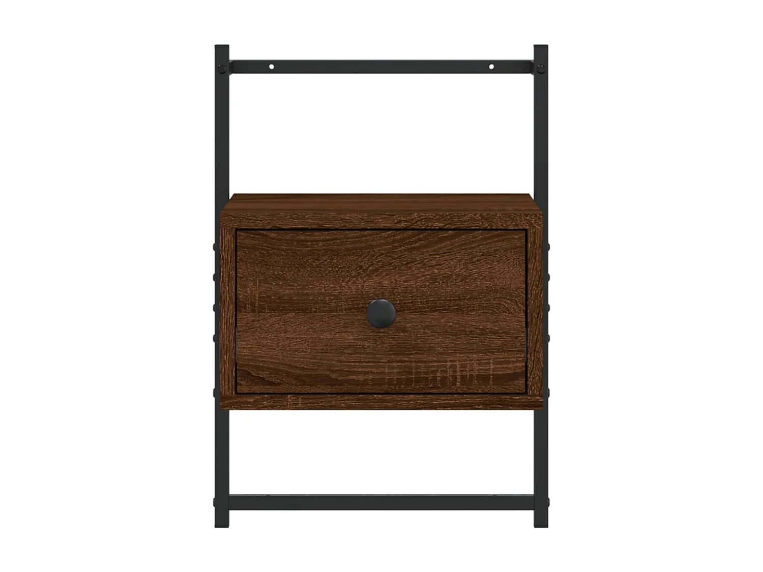 Mesitas de noche | Mesilla de noche de pared 2 unidades marrón roble 35x30x51 cm