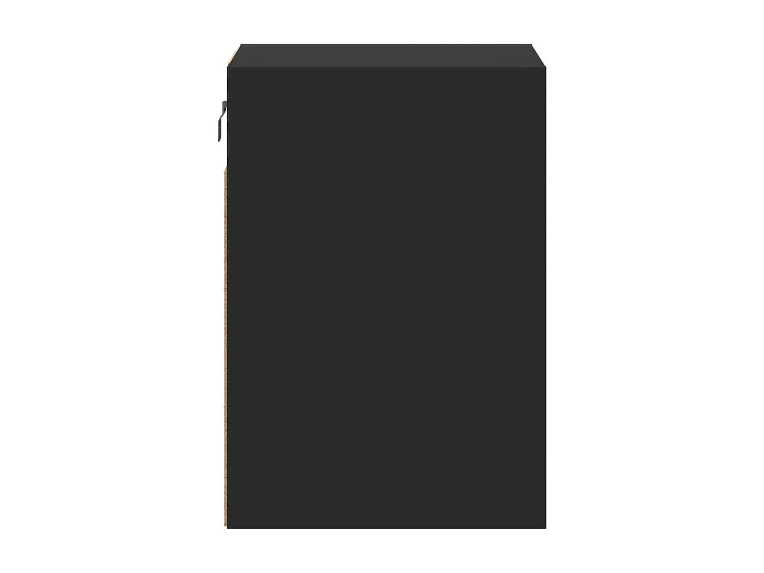 Mesitas de noche | Mesilla de noche de pared con luces LED 2 unidades negro