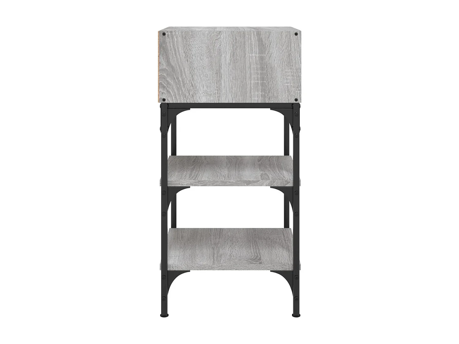 Tables de chevet lot de 2 avec Étagère de rangement sonoma gris 35x34,5x70cm bois ingénierie