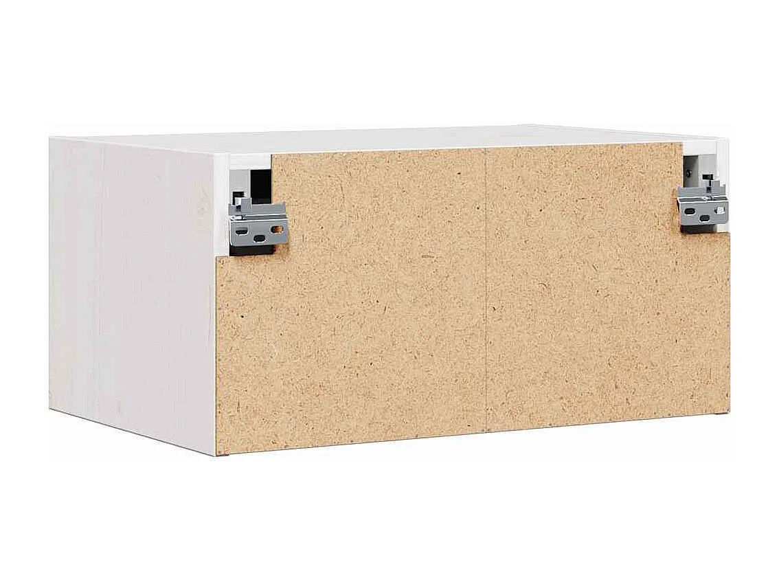 Mesa de Noche | Mesa auxiliar con cajón 2 uds. Blanco 50x32.5x24 cm