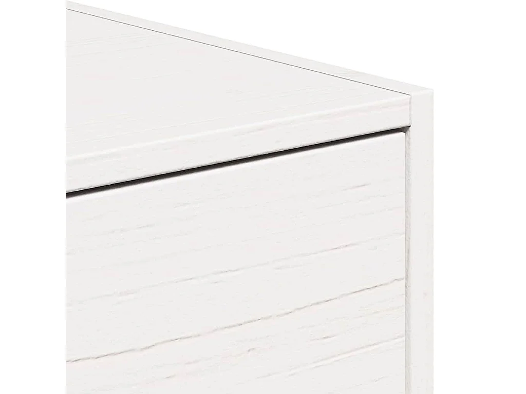 Mesa de Noche | Mesa auxiliar con cajón 2 uds. Blanco 50x32.5x24 cm