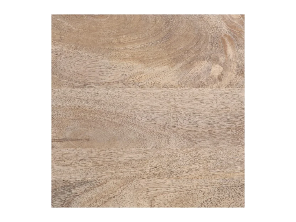 Mesita de noche | Mesilla de noche madera maciza de mango blanca 50x34x60 cm