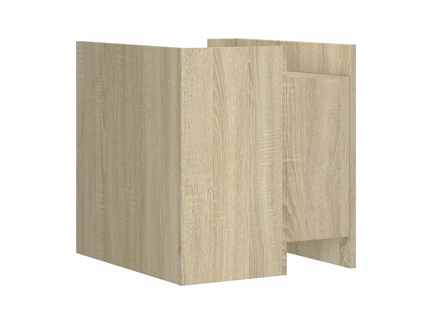 Table de chevet-Table d'appoint Compartiments ouverts chêne sonoma 45x50x50 cm bois d’ingénierie