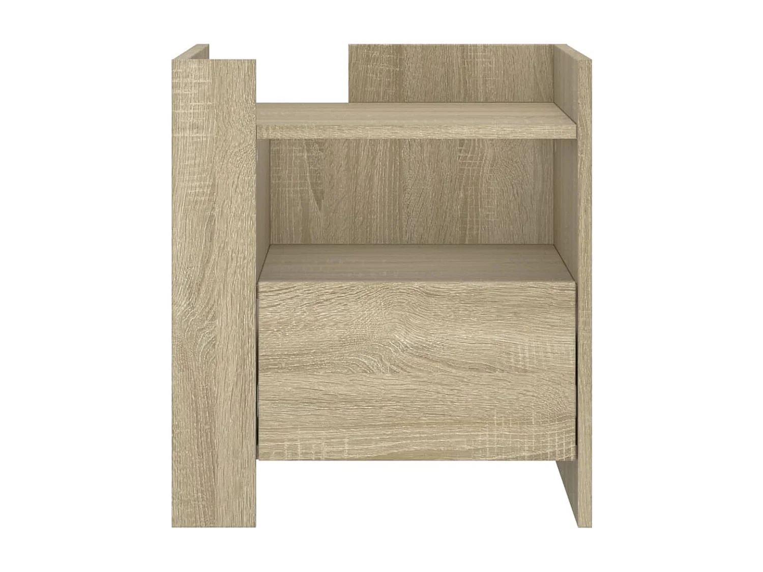 Mesita de noche | Mesilla de noche madera de ingeniería roble Sonoma 45x50x50 cm