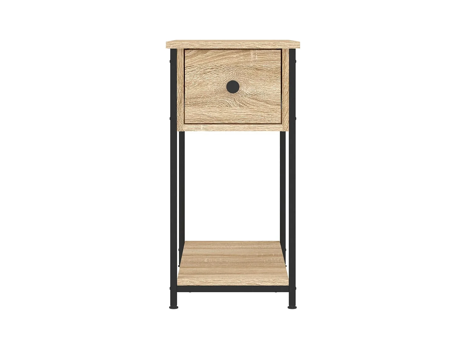 Mesitas de noche | Mesilla de noche 2 uds madera ingeniería roble Sonoma 30x60x60 cm