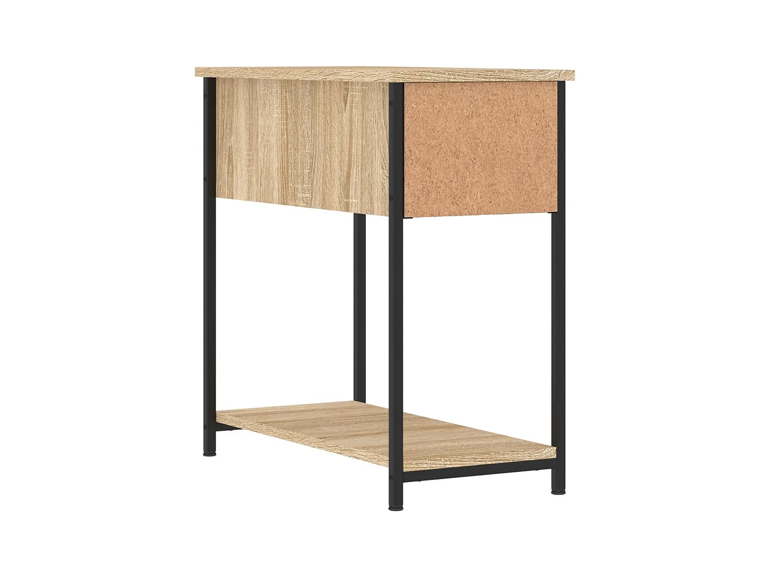 Mesitas de noche | Mesilla de noche 2 uds madera ingeniería roble Sonoma 30x60x60 cm