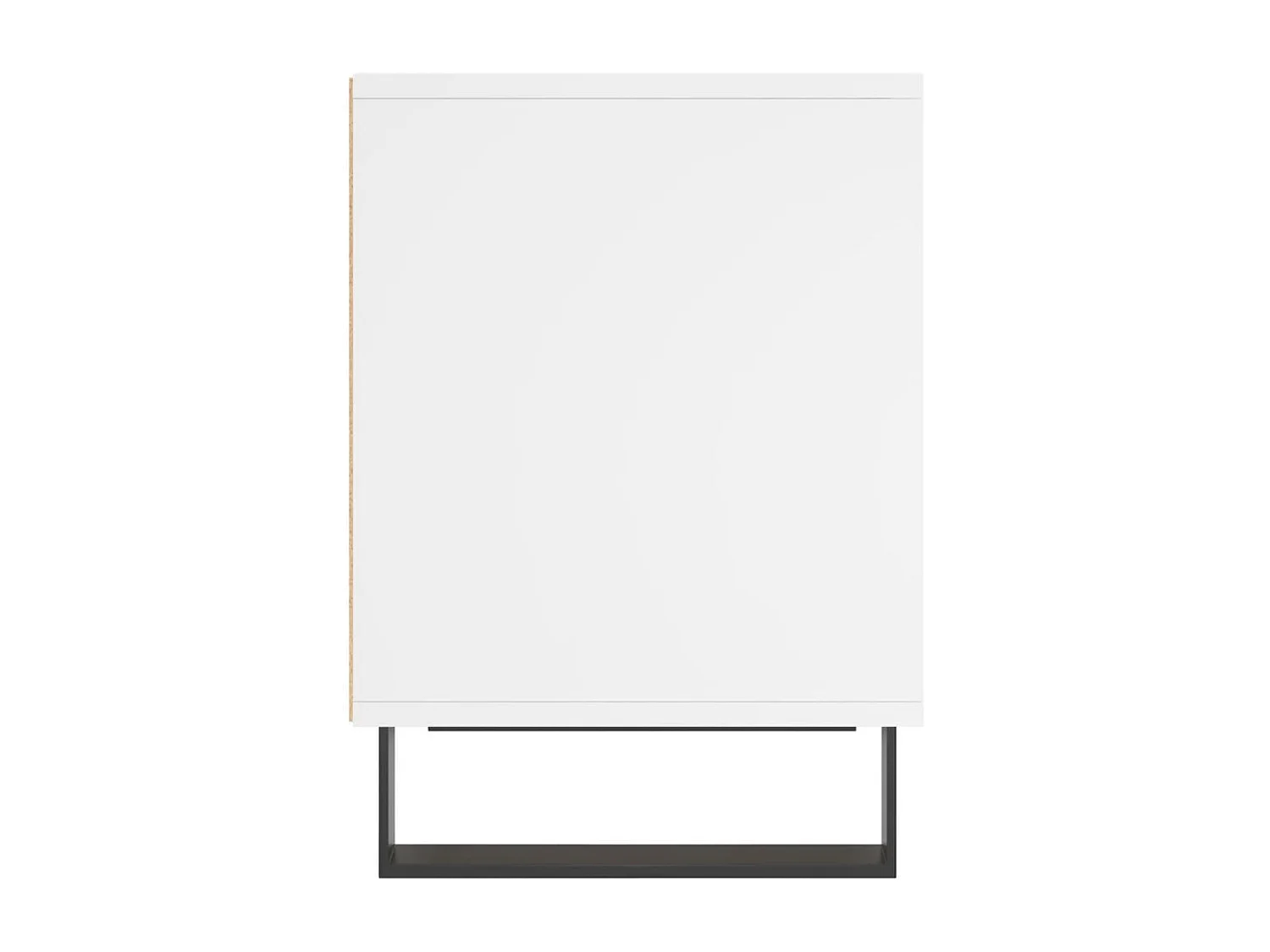 Mesita de noche | Mesilla de noche madera contrachapada blanco 40x35x50 cm