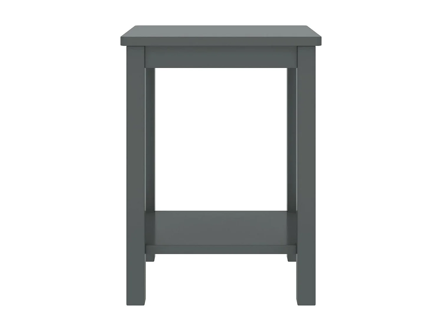 Nachttisch-Beistelltisch Dunkelgrau 35x30x47 cm Kiefer Massivholz SHL48061