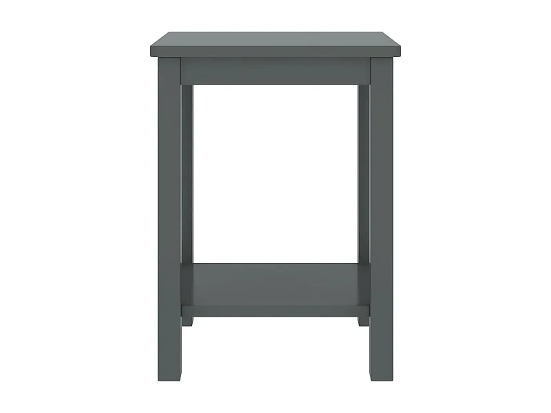 Nachtkastje | Bijzettafel Modern | Opbergkastje 35x30x47 cm massief grenenhout donkergrijs