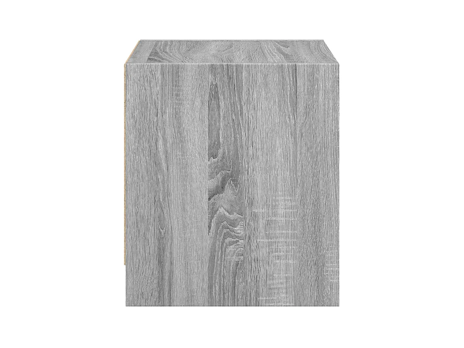 Mesitas de noche | Mesilla de noche con puertas vidrio 2 uds gris Sonoma 35x37x42 cm