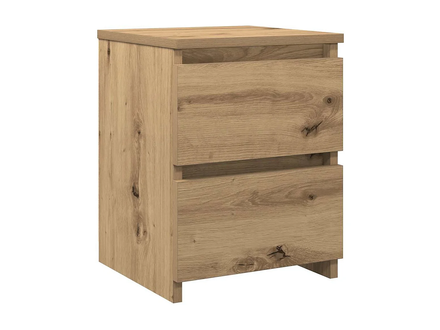 Nachttisch 2er Set-Beistelltisch-Nachttischkommode Artisan-Eiche 30x30x40 cm Holzwerkstoff SHL79032