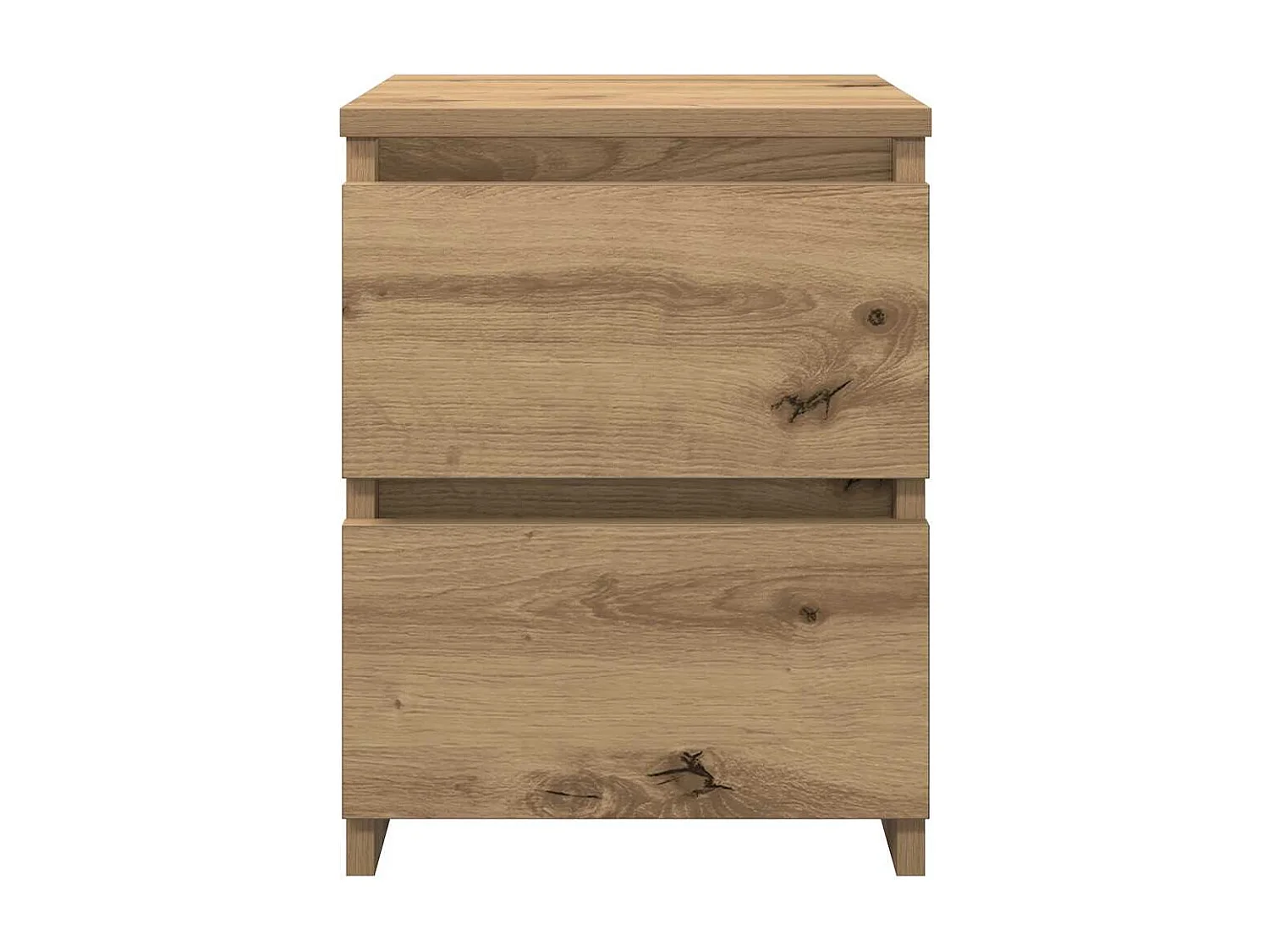 Nachttisch 2er Set-Beistelltisch-Nachttischkommode Artisan-Eiche 30x30x40 cm Holzwerkstoff SHL79032