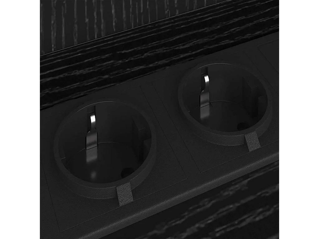 Mesa de Noche | Mesa auxiliar | Mesita de noche con estante 2 uds. Roble negro 40x40x61 cm