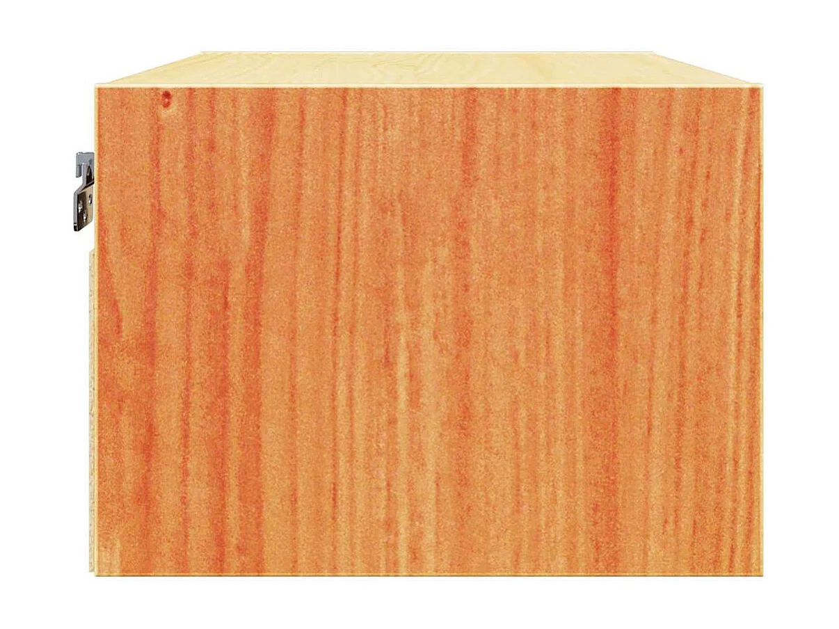 Mesa de Noche | Mesa auxiliar | Mesita de noche con cajón Marrón cera 50x32.5x24 cm