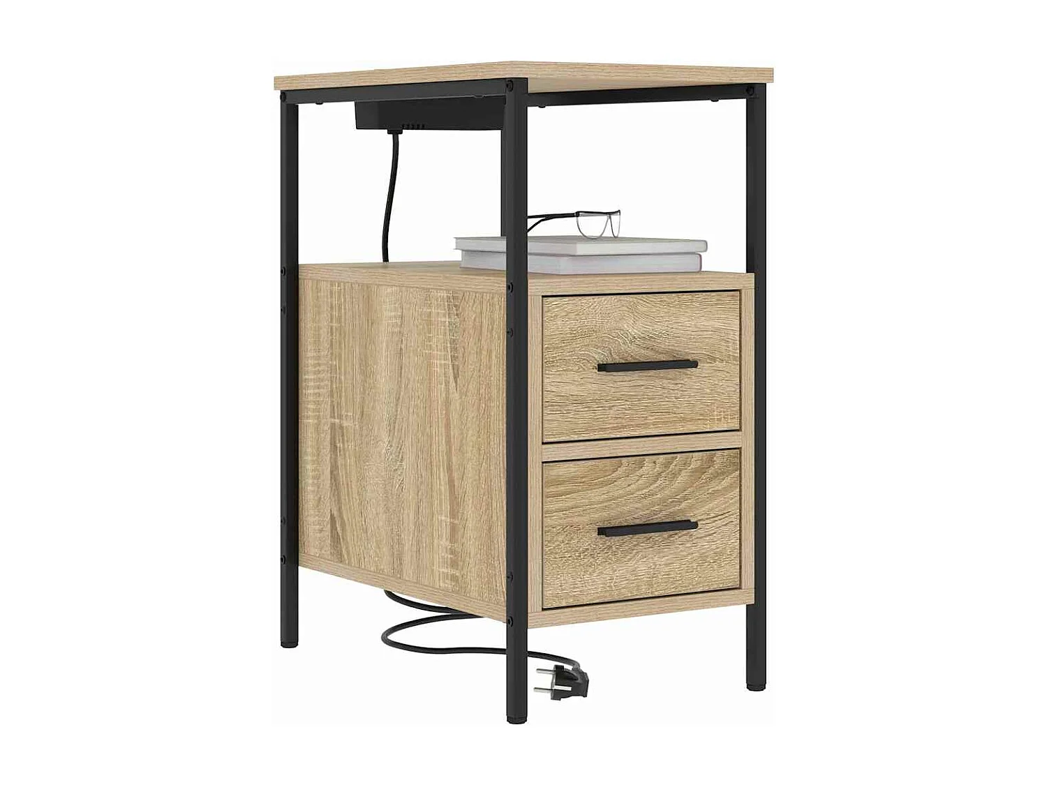 Nachttisch-Beistelltisch Sonoma-Eiche 30 x 48 x 61 cm Holzwerkstoff SHL42877