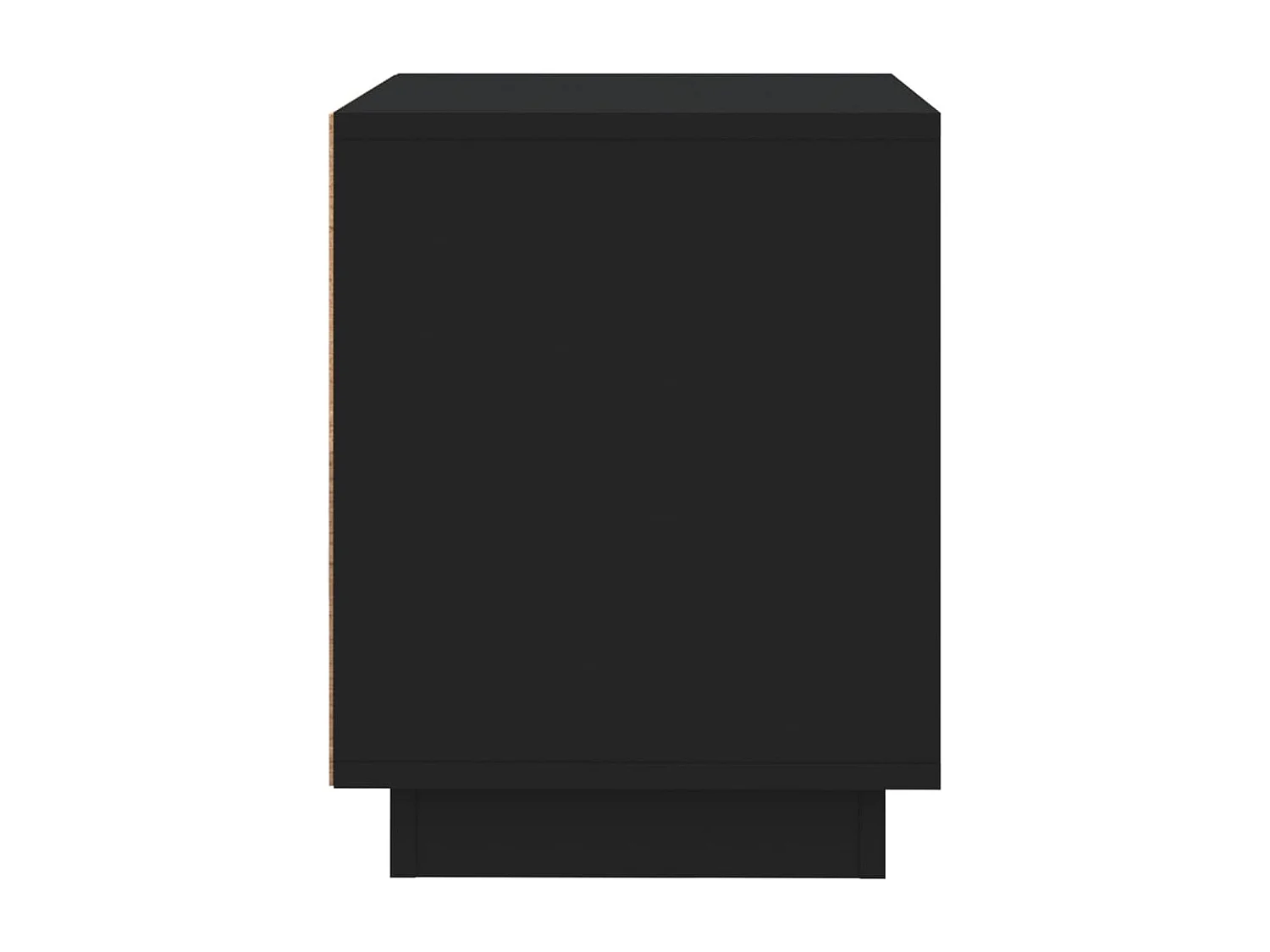 Mesitas de noche | Mesilla de noche 2 uds madera contrachapada negro 44x35x45 cm