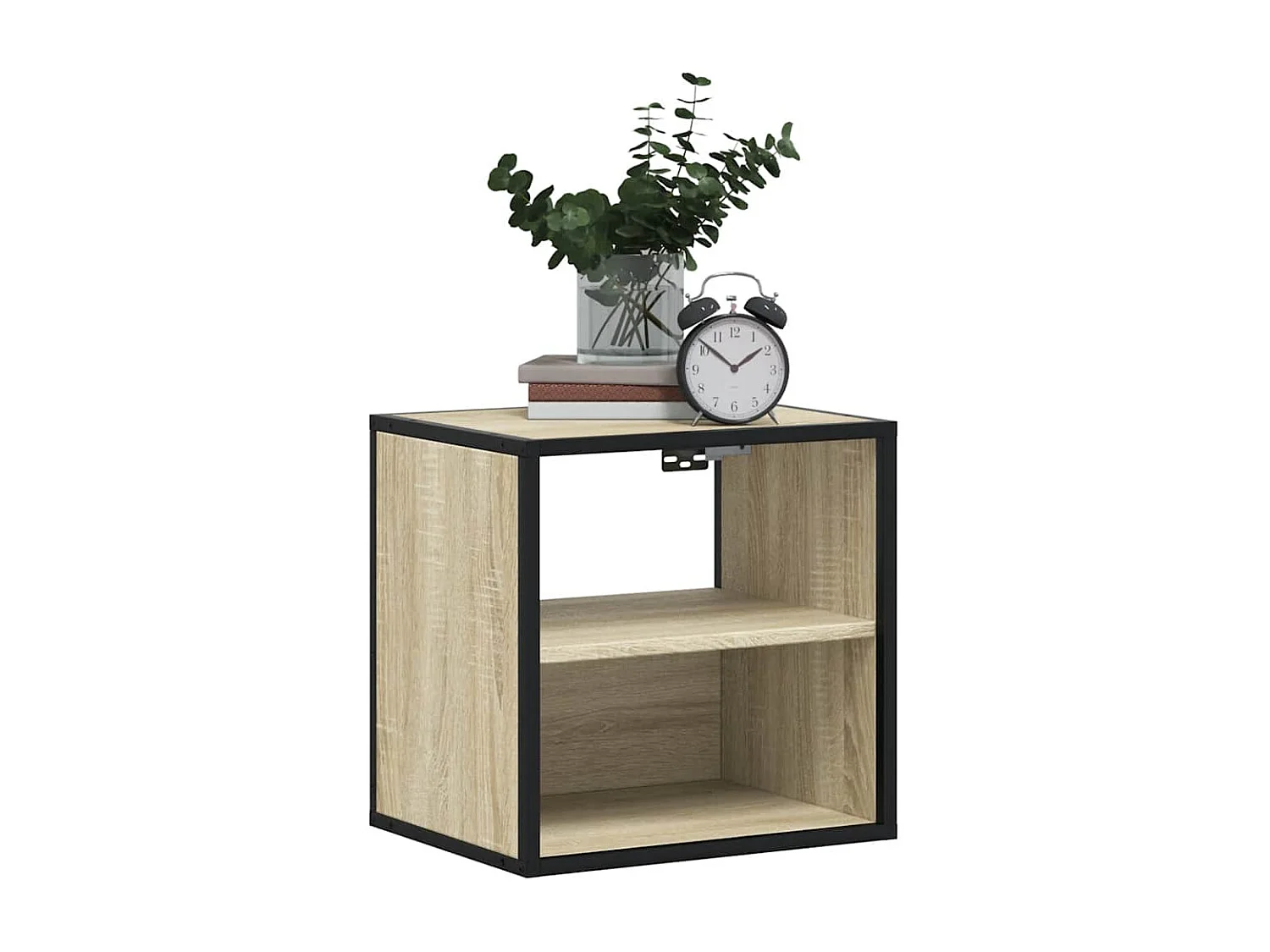 Nachttisch hängend 2er Set | Wand-Nachttische Sonoma-Eiche 40x31x39,5 cm SHL95332