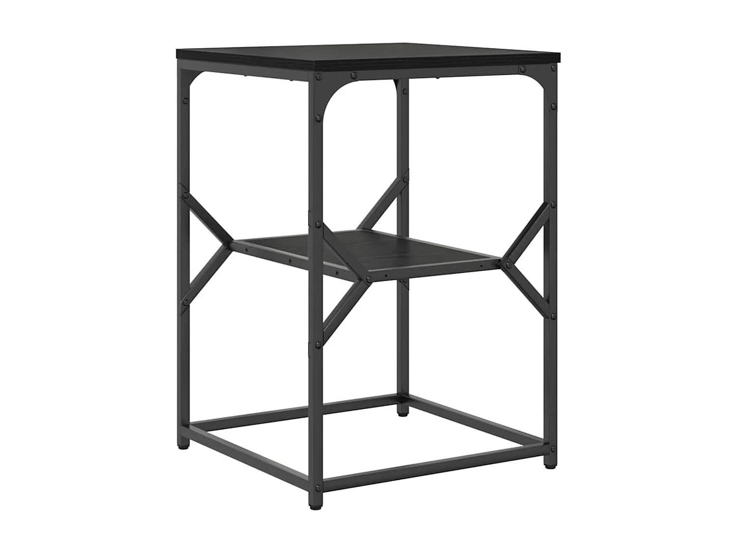 Mesa de Noche | Mesa auxiliar | Mesita de noche Roble negro 41x40x60 cm