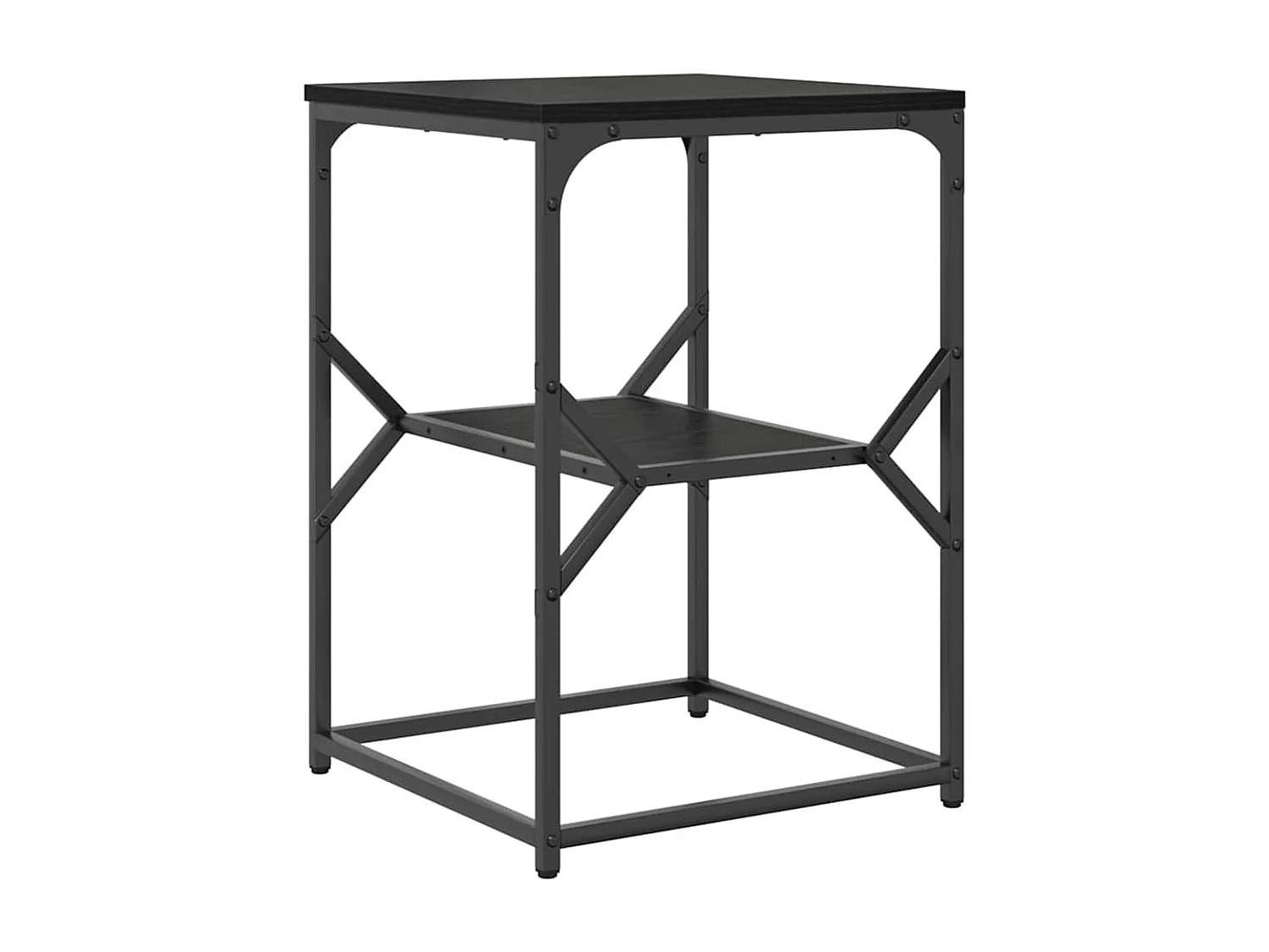 Mesa de Noche | Mesa auxiliar | Mesita de noche Roble negro 41x40x60 cm