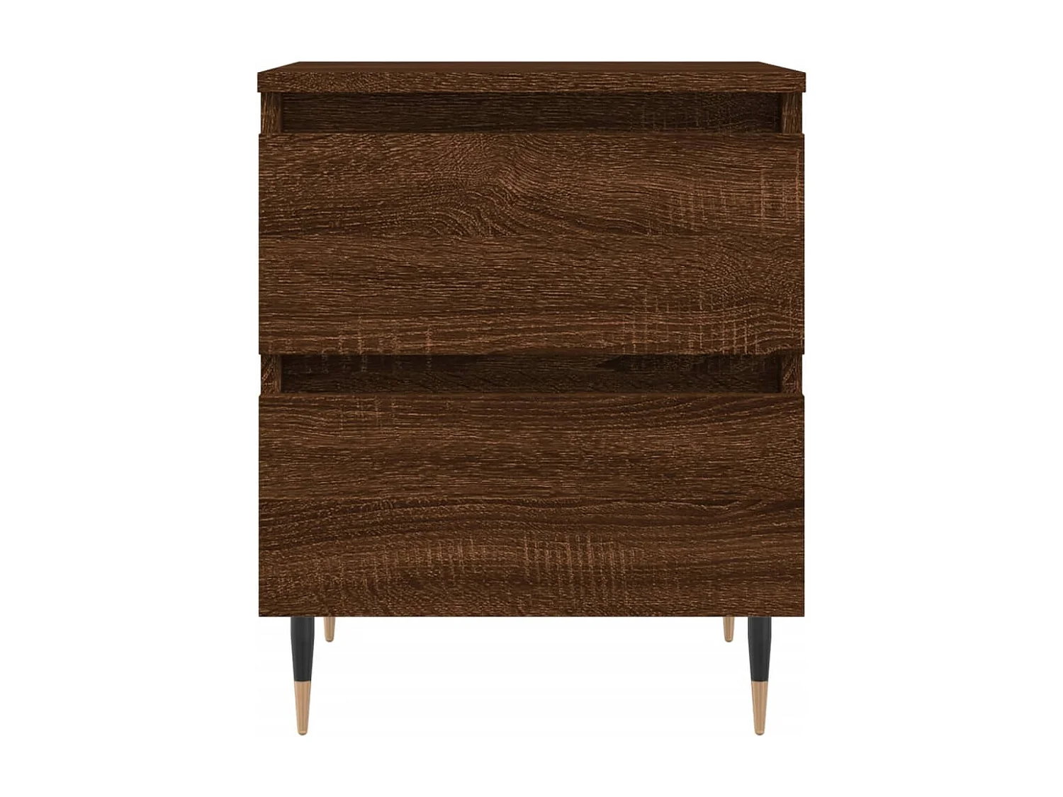 Mesita de noche | Mesilla de noche madera de ingeniería marrón roble 40x35x50 cm