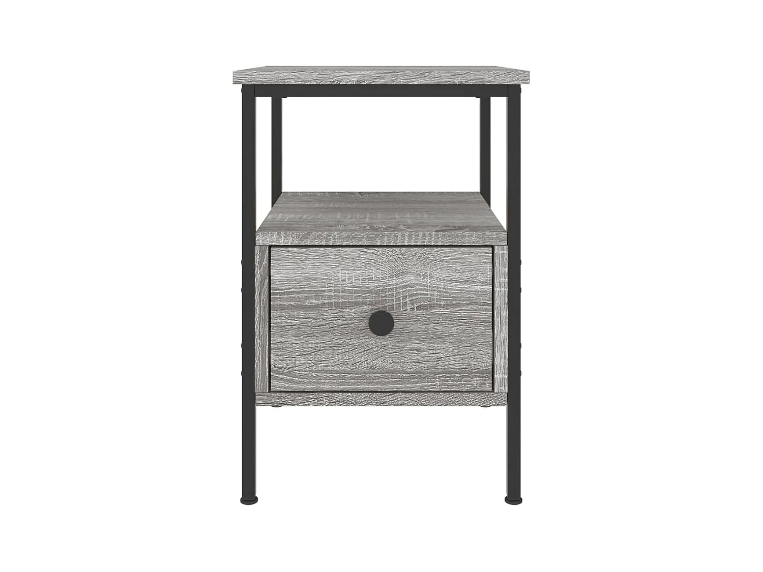 Mesita de noche | Mesilla de noche madera de ingeniería gris Sonoma 34x36x50 cm