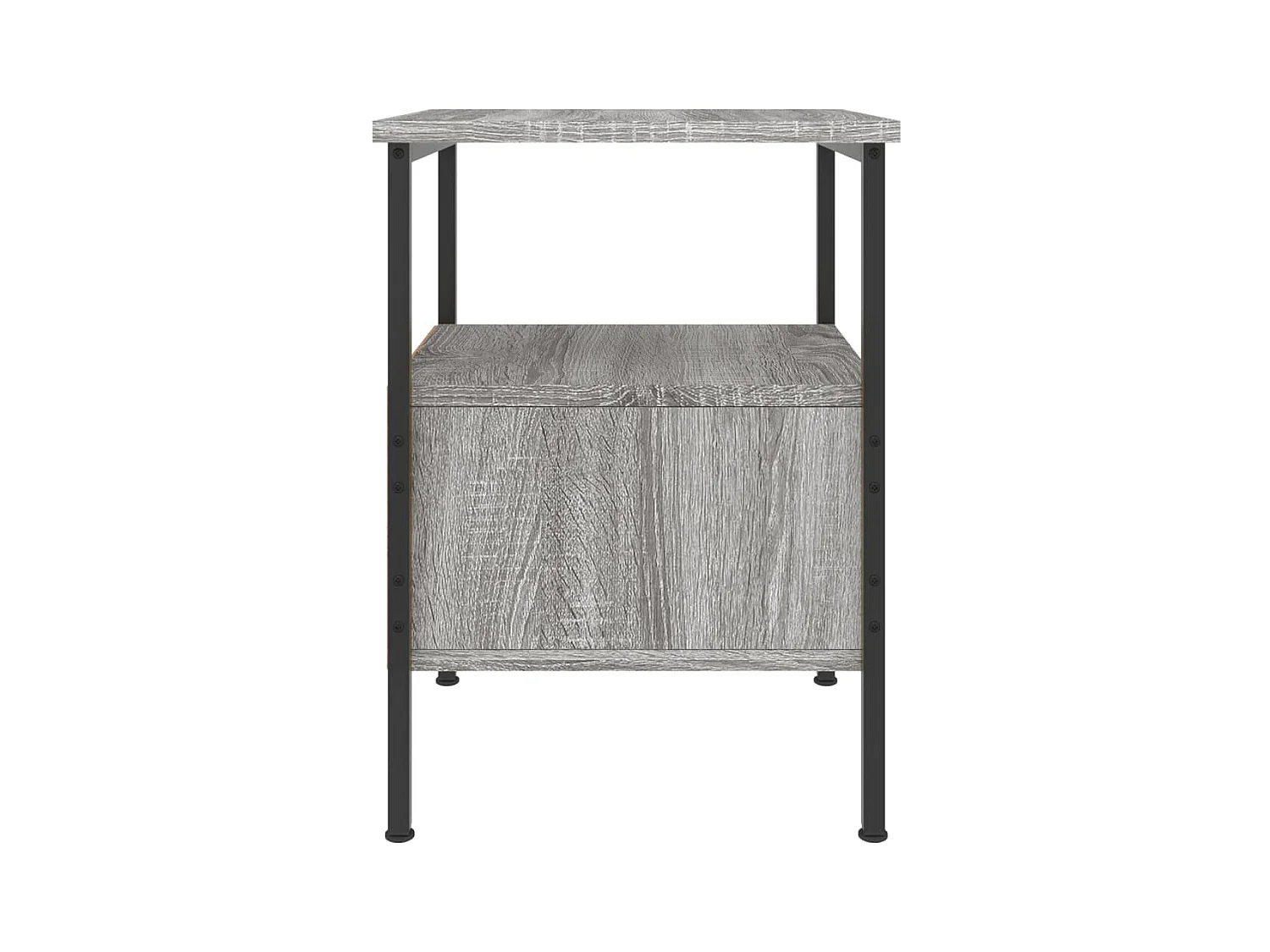 Mesita de noche | Mesilla de noche madera de ingeniería gris Sonoma 34x36x50 cm