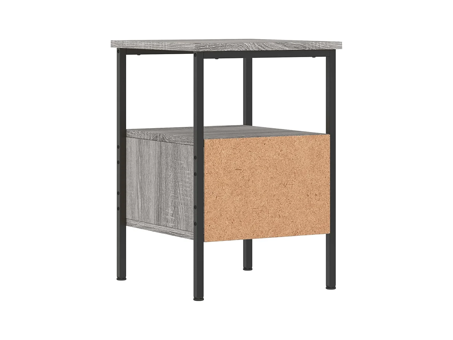 Mesita de noche | Mesilla de noche madera de ingeniería gris Sonoma 34x36x50 cm