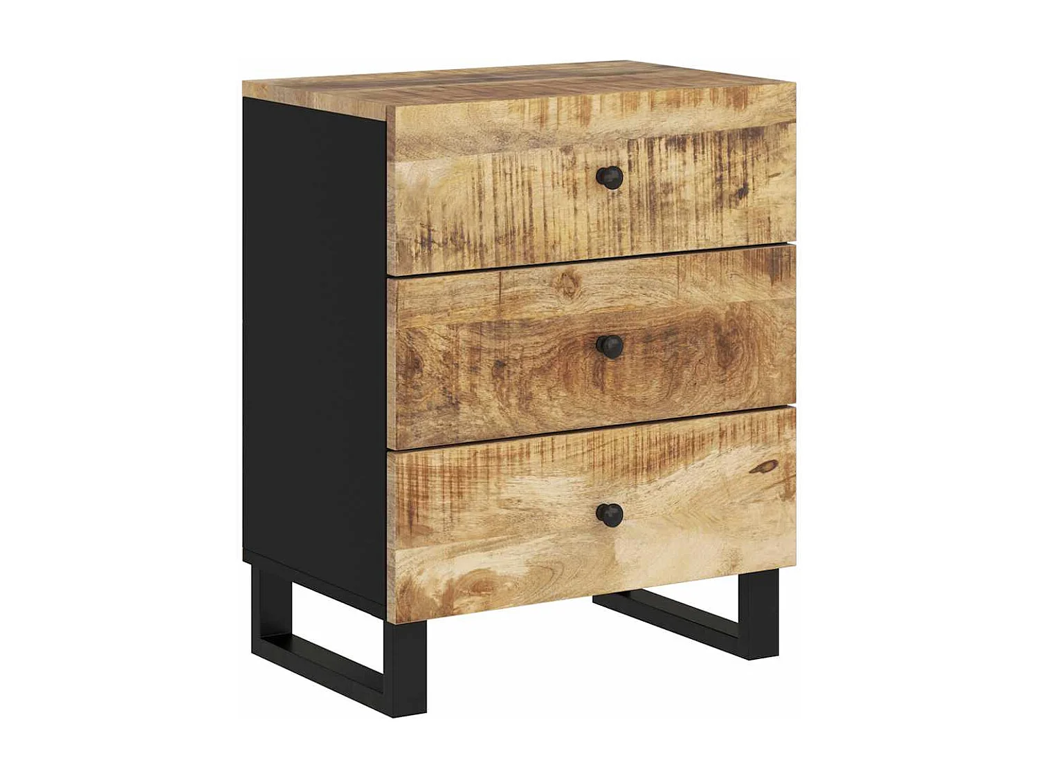 Mesita de noche | Mesilla de noche madera mango madera contrachapada 50x33x62 cm