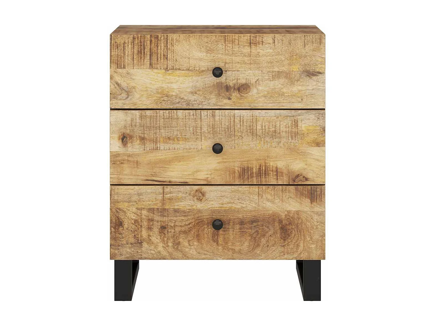 Table de chevet-Table d'appoint 50x33x62 cm Bois de manguier et d'ingénierie