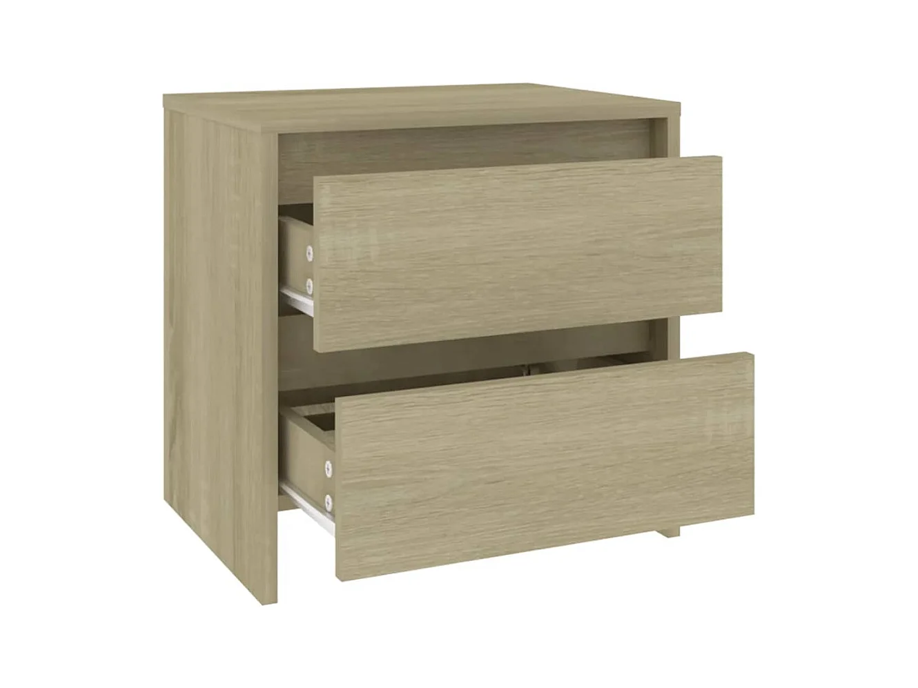 Mesitas de noche | Mesilla de noche 2 uds madera ingeniería roble Sonoma