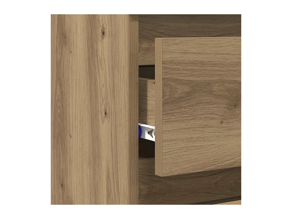 Mesitas de noche | Mesilla de noche 2 uds madera ingeniería roble artisan 40x35x62,5cm