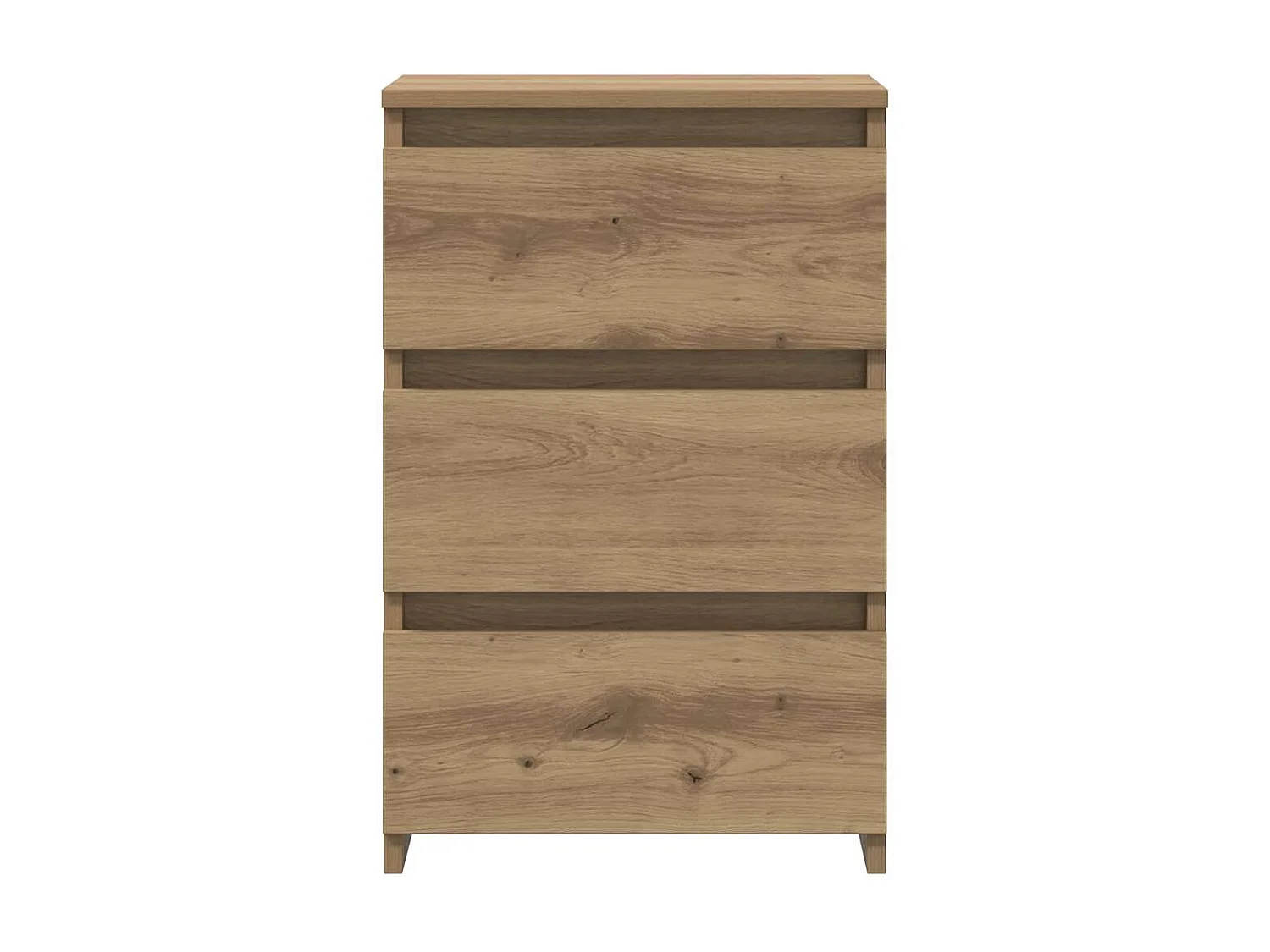 Nachttisch 2er Set-Beistelltisch-Nachttischkommode Artisan-Eiche 40x35x62,5 cm Holzwerkstoff SHL94931