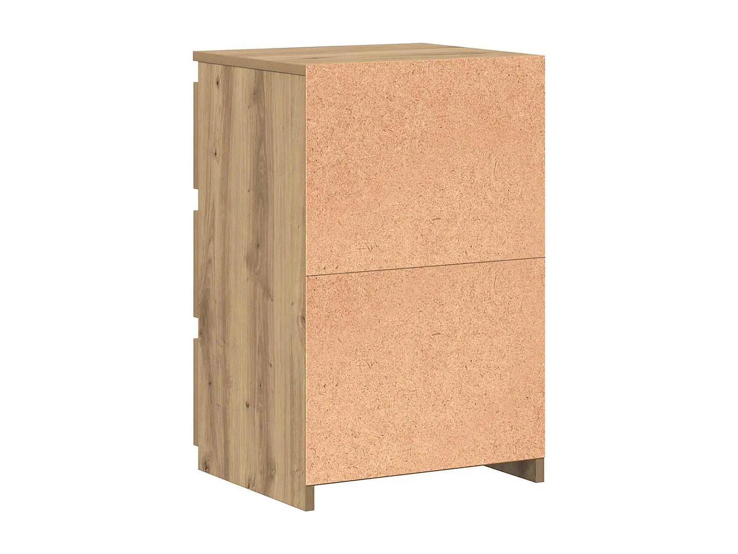 Nachttisch 2er Set-Beistelltisch-Nachttischkommode Artisan-Eiche 40x35x62,5 cm Holzwerkstoff SHL94931