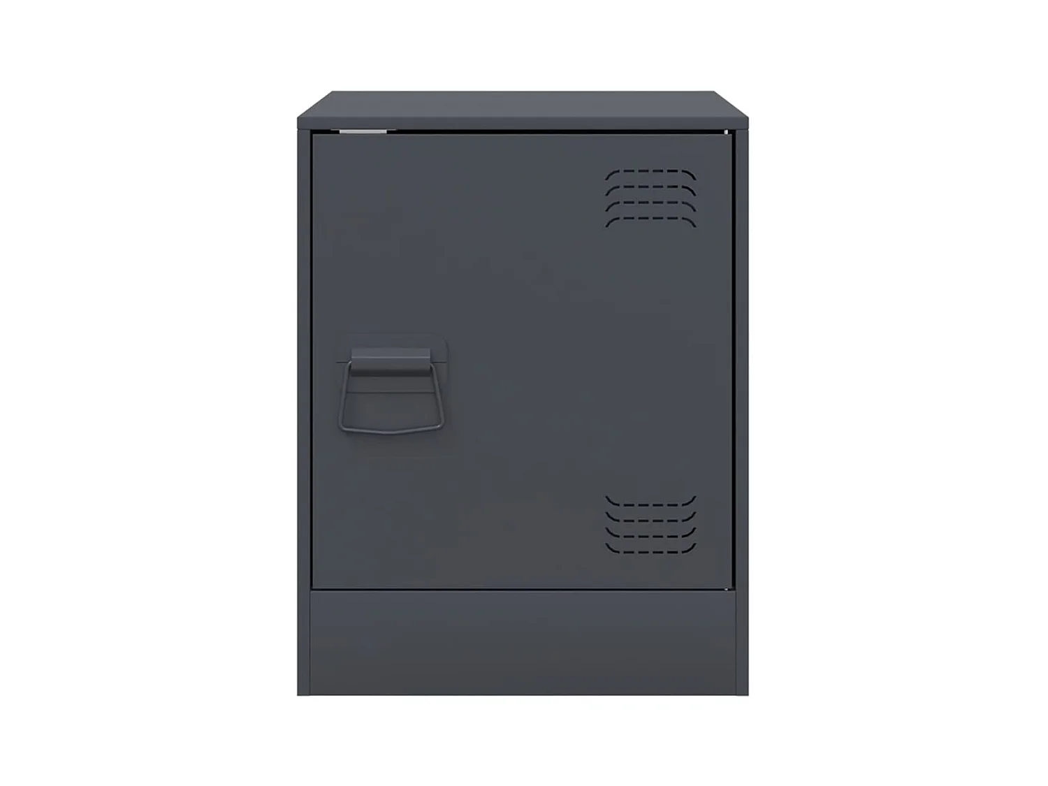 Tables de chevet lot de 2 avec rangement anthracite 34,5x39x44 cm acier