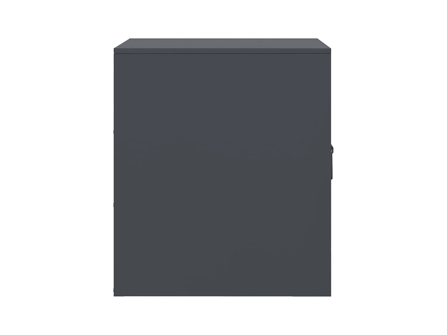 Tables de chevet lot de 2 avec rangement anthracite 34,5x39x44 cm acier