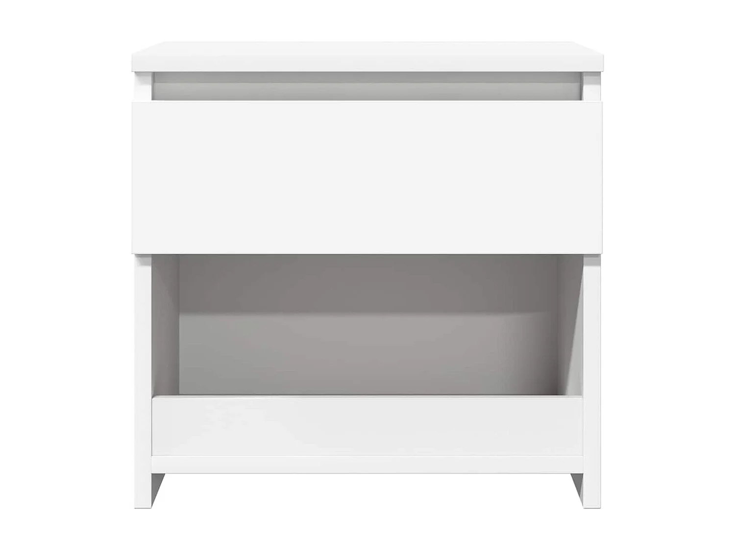 Nachttisch-Beistelltisch Weiß 40x30x39 cm Holzwerkstoff SHL79123