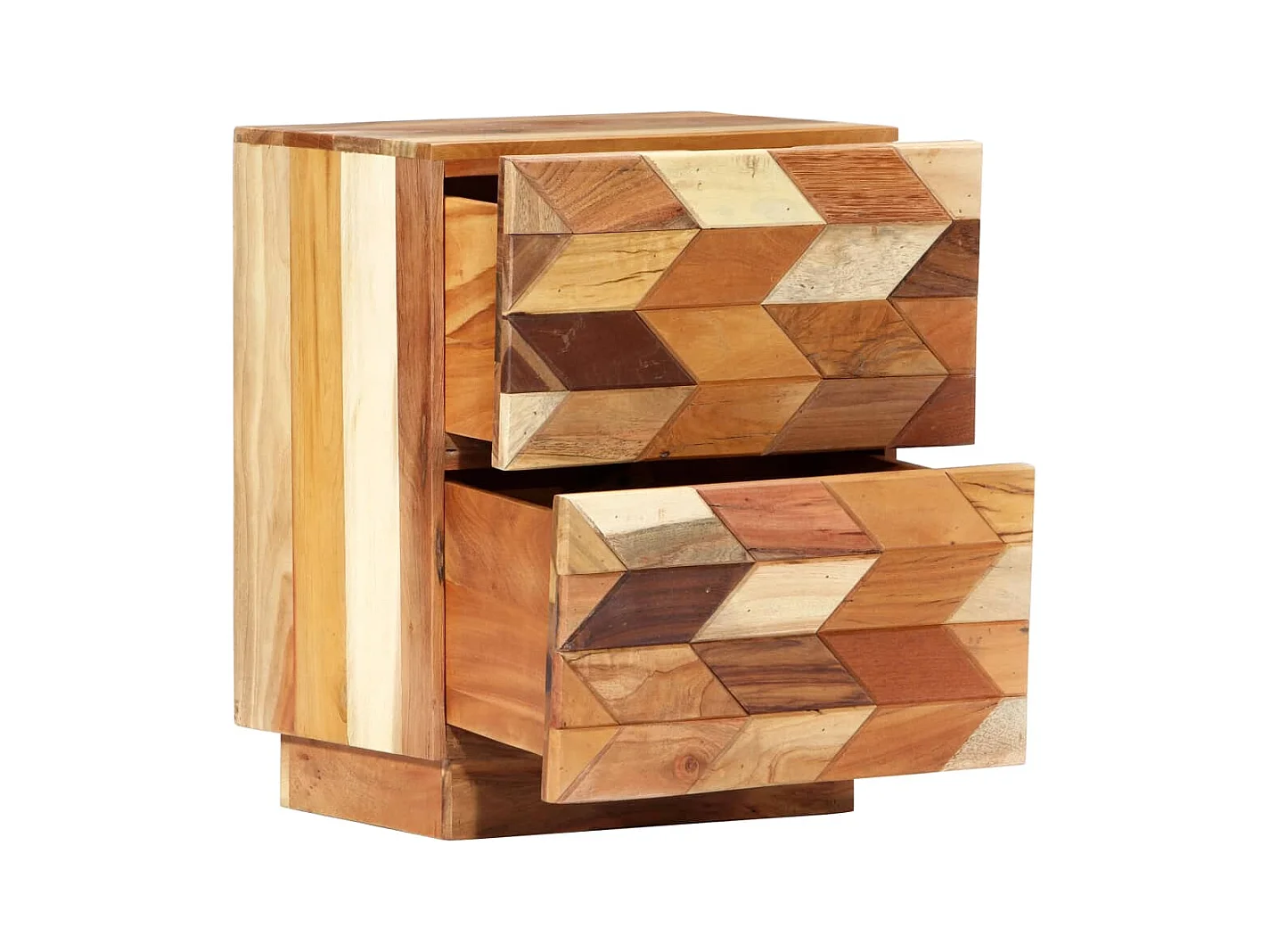 Mesita de noche | Mesilla de noche de madera maciza reciclada 40x30x50 cm