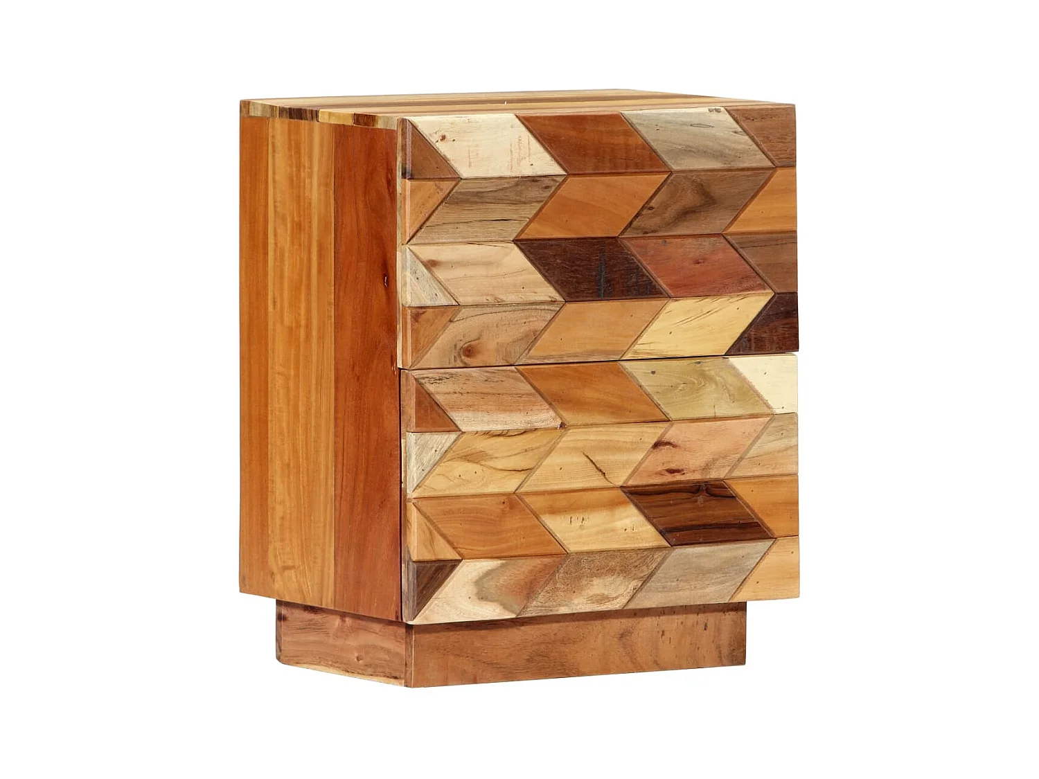 Mesita de noche | Mesilla de noche de madera maciza reciclada 40x30x50 cm