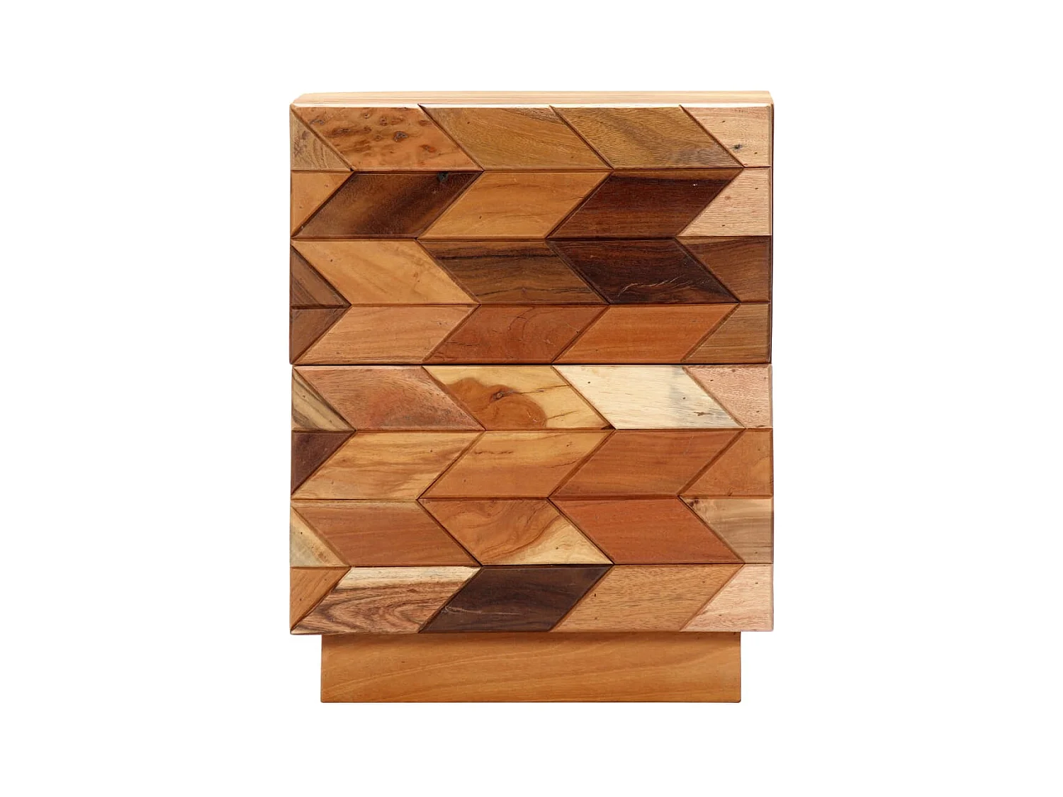 Mesita de noche | Mesilla de noche de madera maciza reciclada 40x30x50 cm