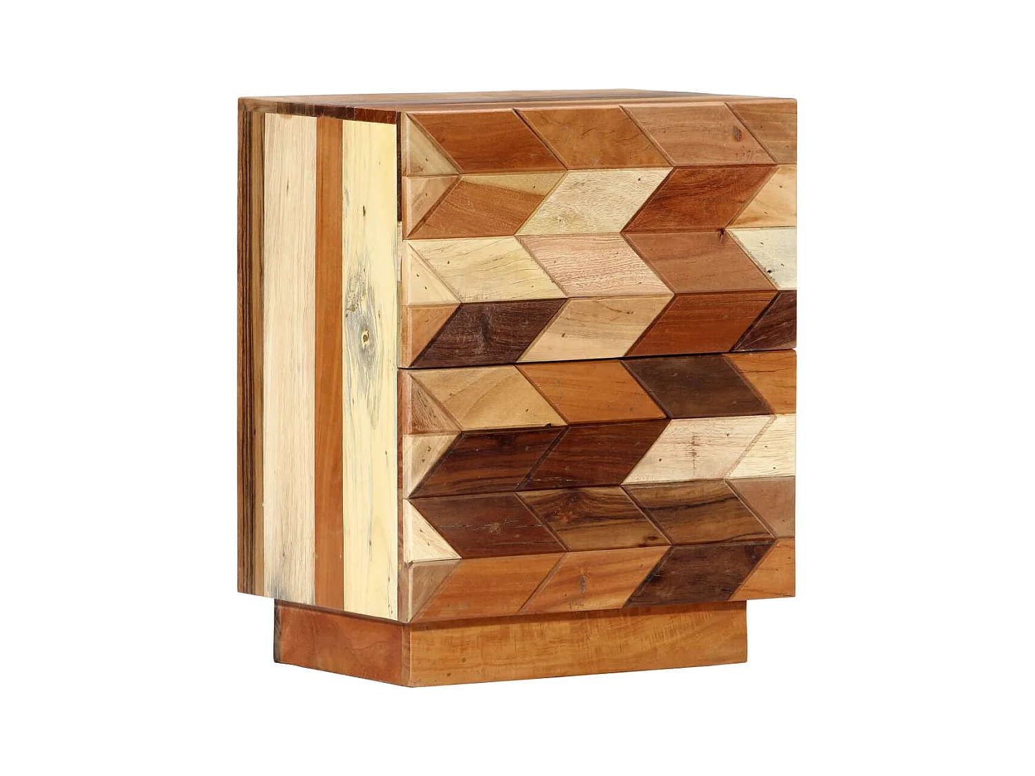 Mesita de noche | Mesilla de noche de madera maciza reciclada 40x30x50 cm