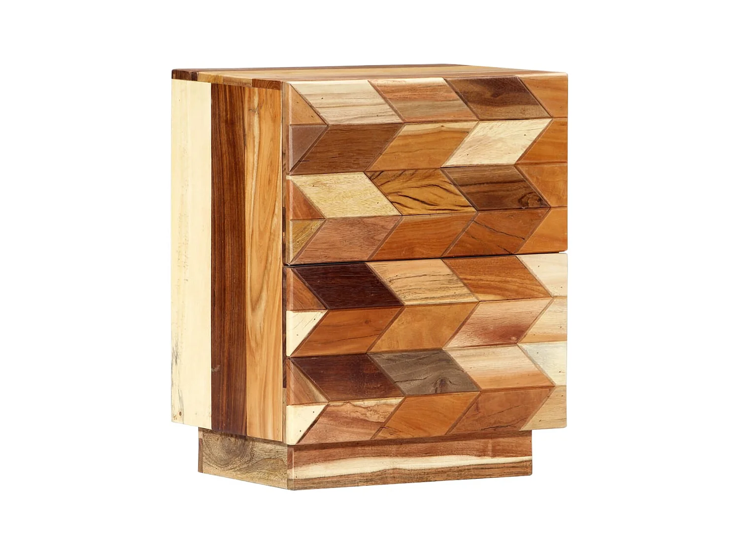 Mesita de noche | Mesilla de noche de madera maciza reciclada 40x30x50 cm