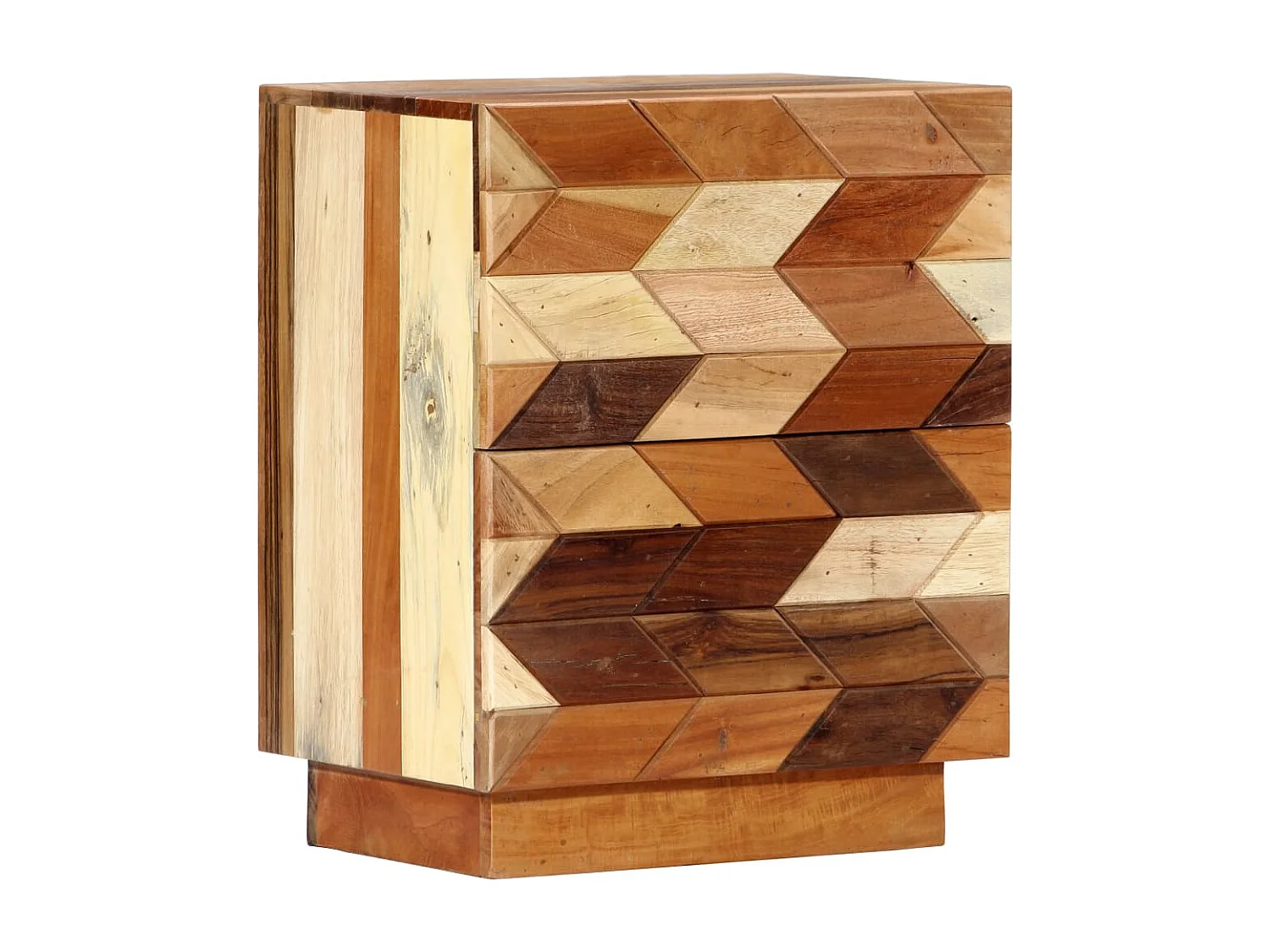 Nachttisch-Beistelltisch 40x30x50 cm Altholz Massiv SHL20100