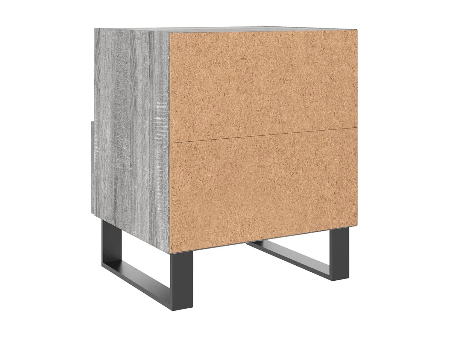 Mesitas de noche | Mesilla de noche 2 uds madera ingeniería gris Sonoma 40x35x47,5 cm